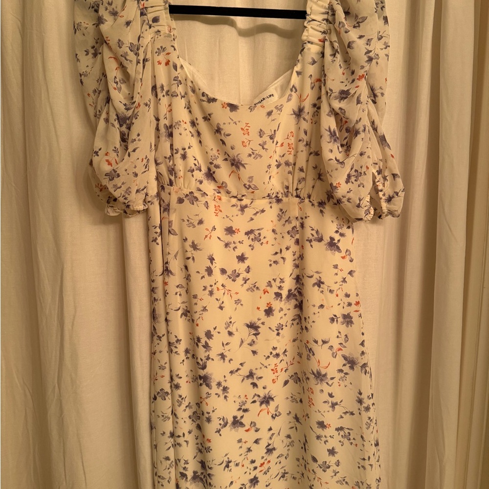 Mini Floral Puff Sleeve Dress